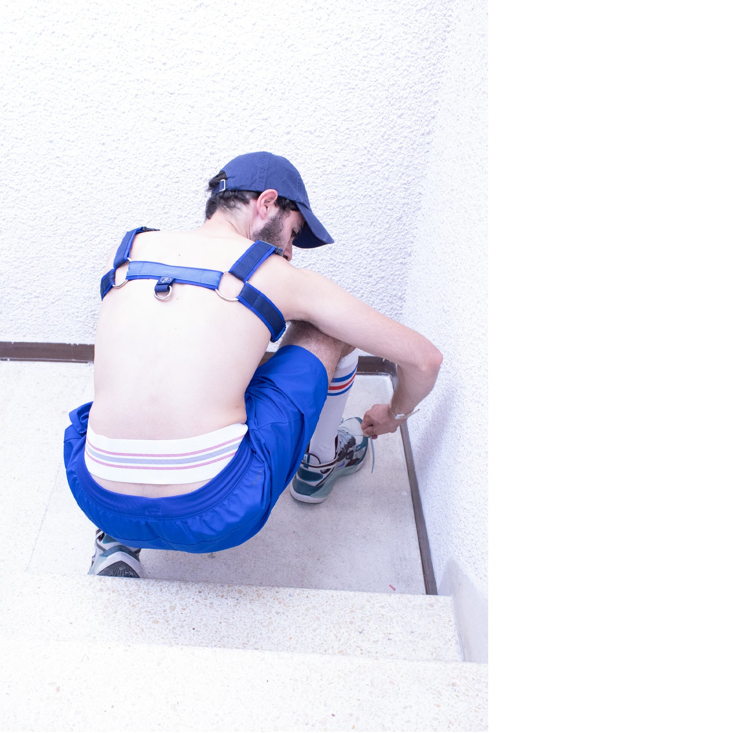 Restraint Sustainable Harness Cobalt Blue - Uriel Studio