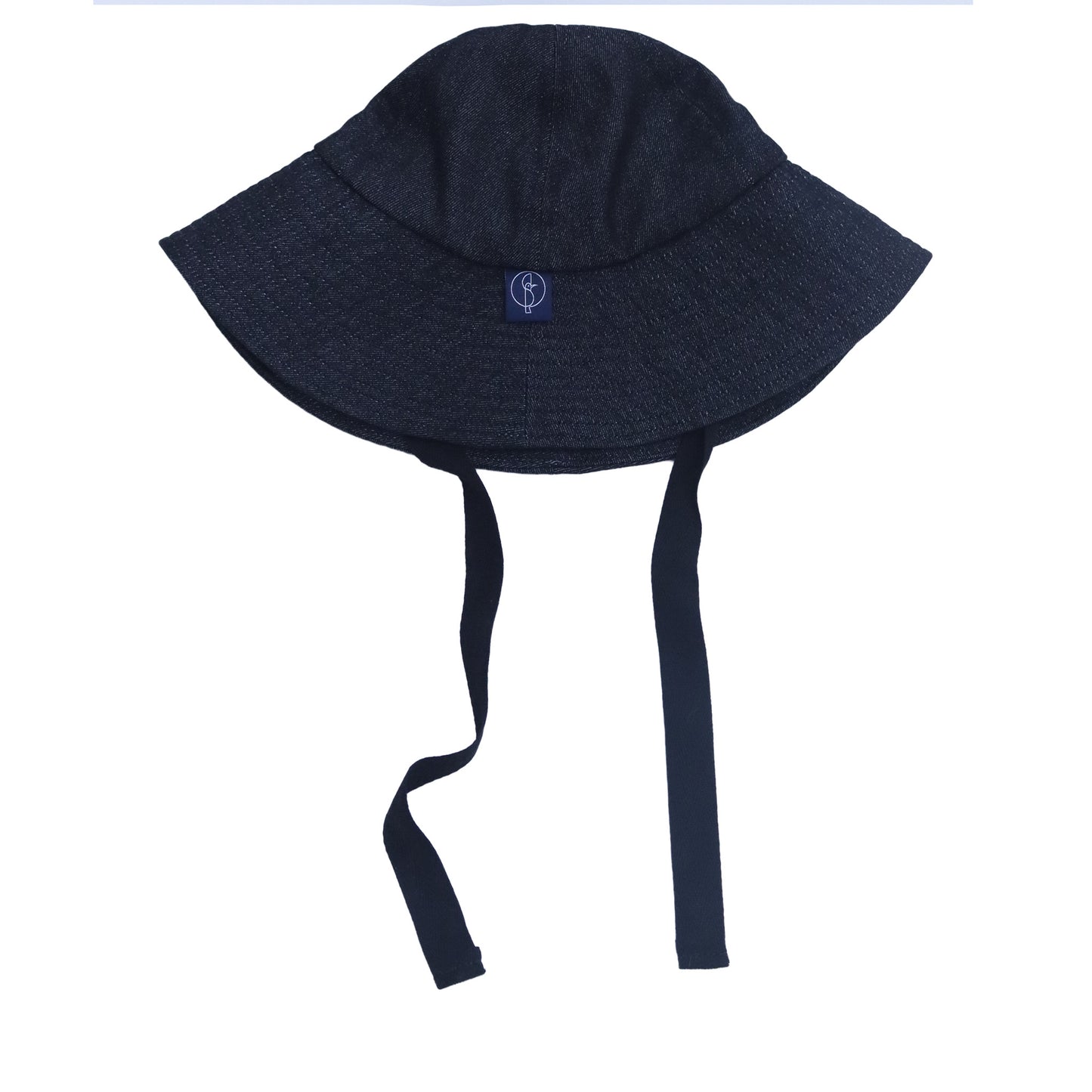 Round Bucket Hat In Dar Denim - Uriel Studio