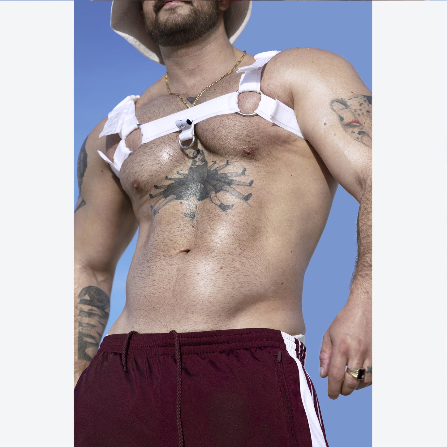 Restraint Sustainable Harness Optic White - Uriel Studio