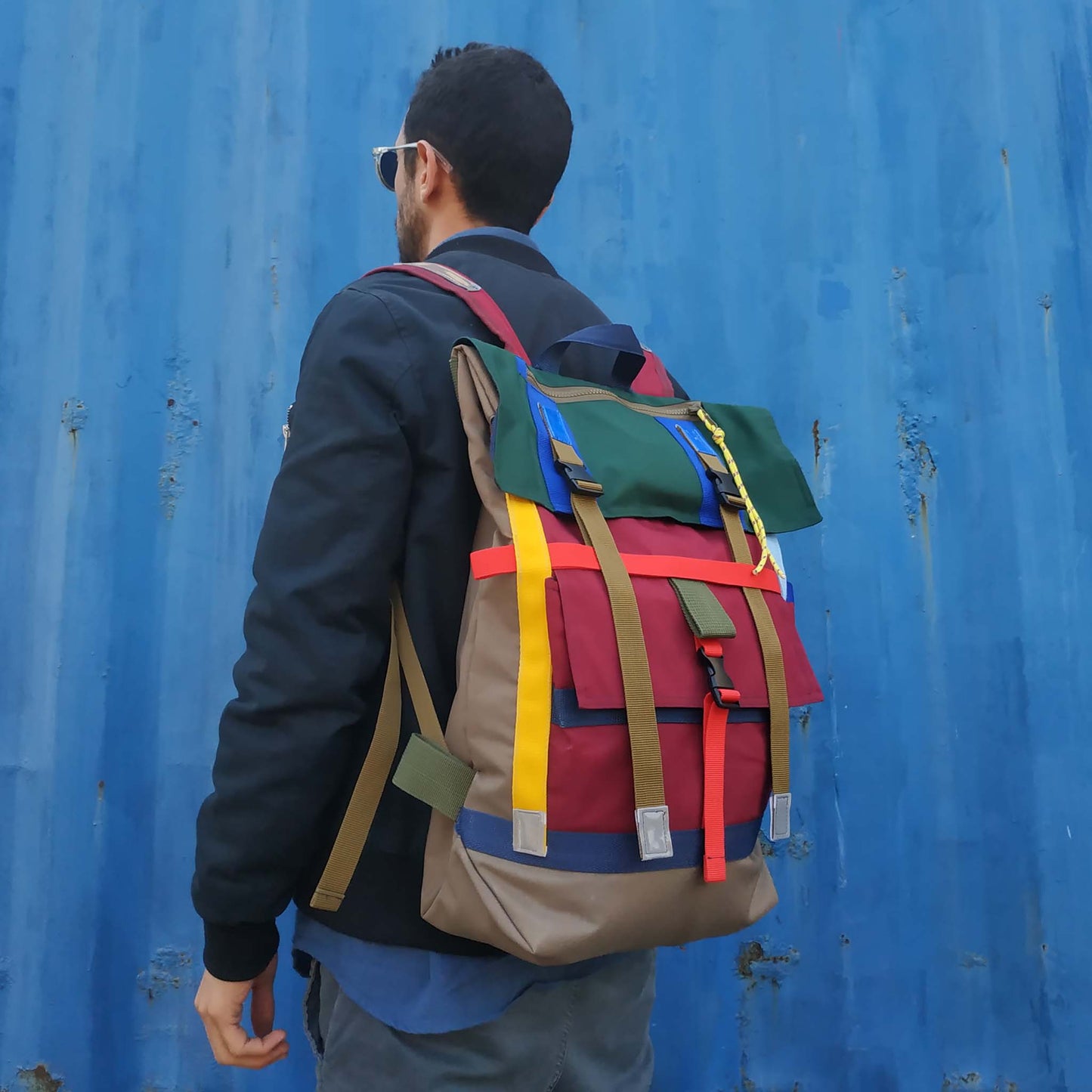 Totem Backpack Forest-Burgundy - Uriel Studio
