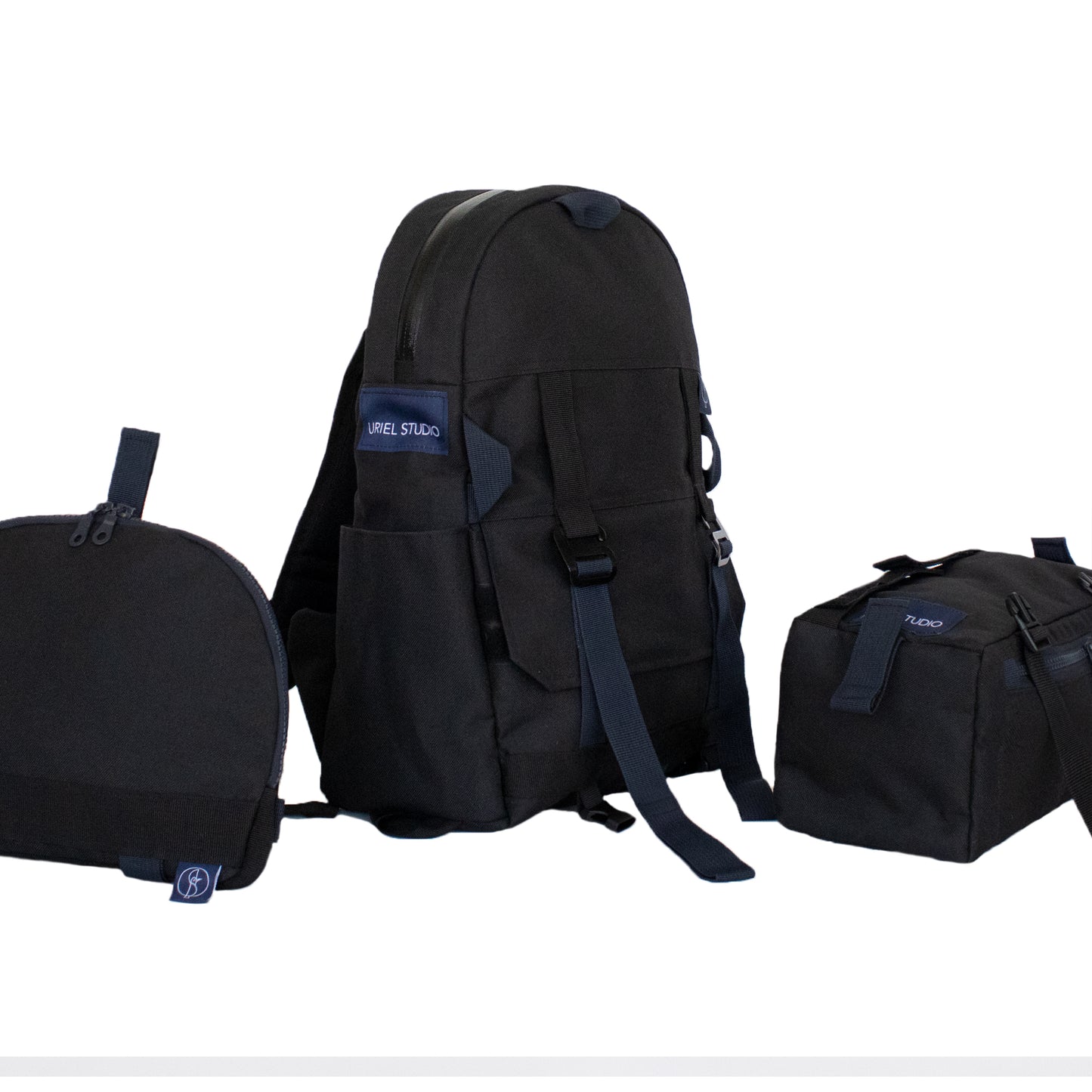 Triple Hill Top Backpack Black - Uriel Studio