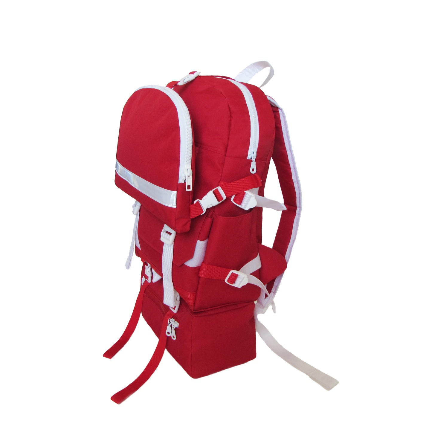 Triple Hill Top Backpack Red - Uriel Studio