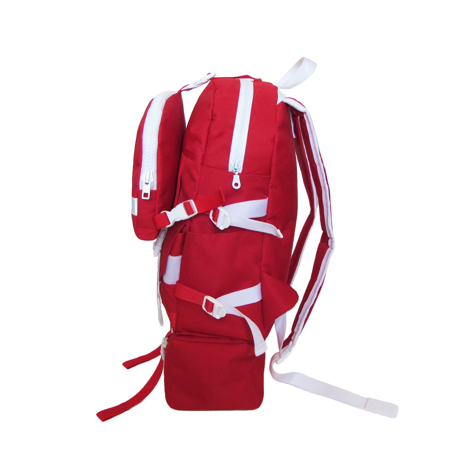 Triple Hill Top Backpack Red - Uriel Studio