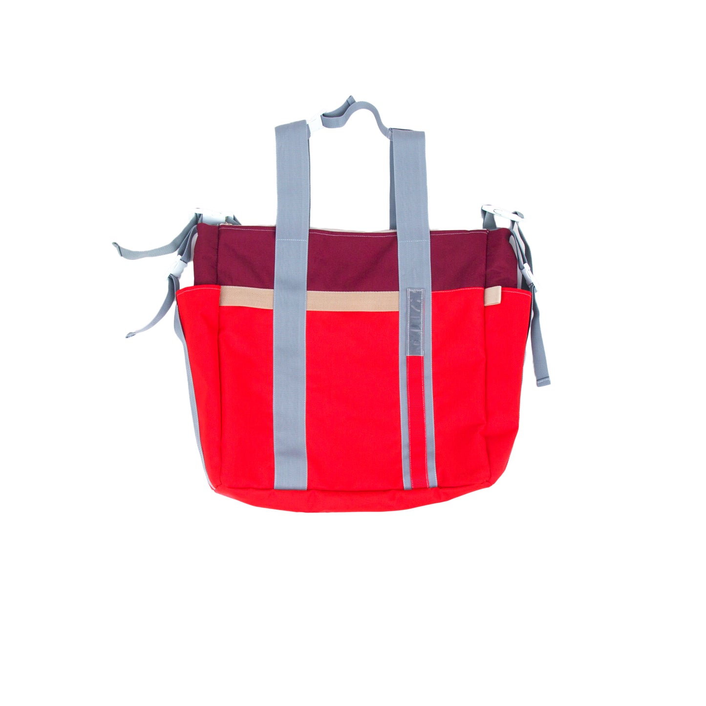 Triple Weekender Backpack Red-Burgundy - Uriel Studio