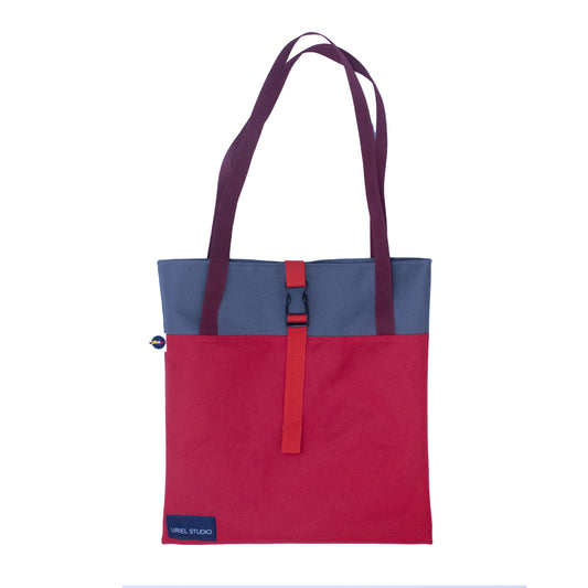 Editor Tote Bag Red Grey - Uriel Studio