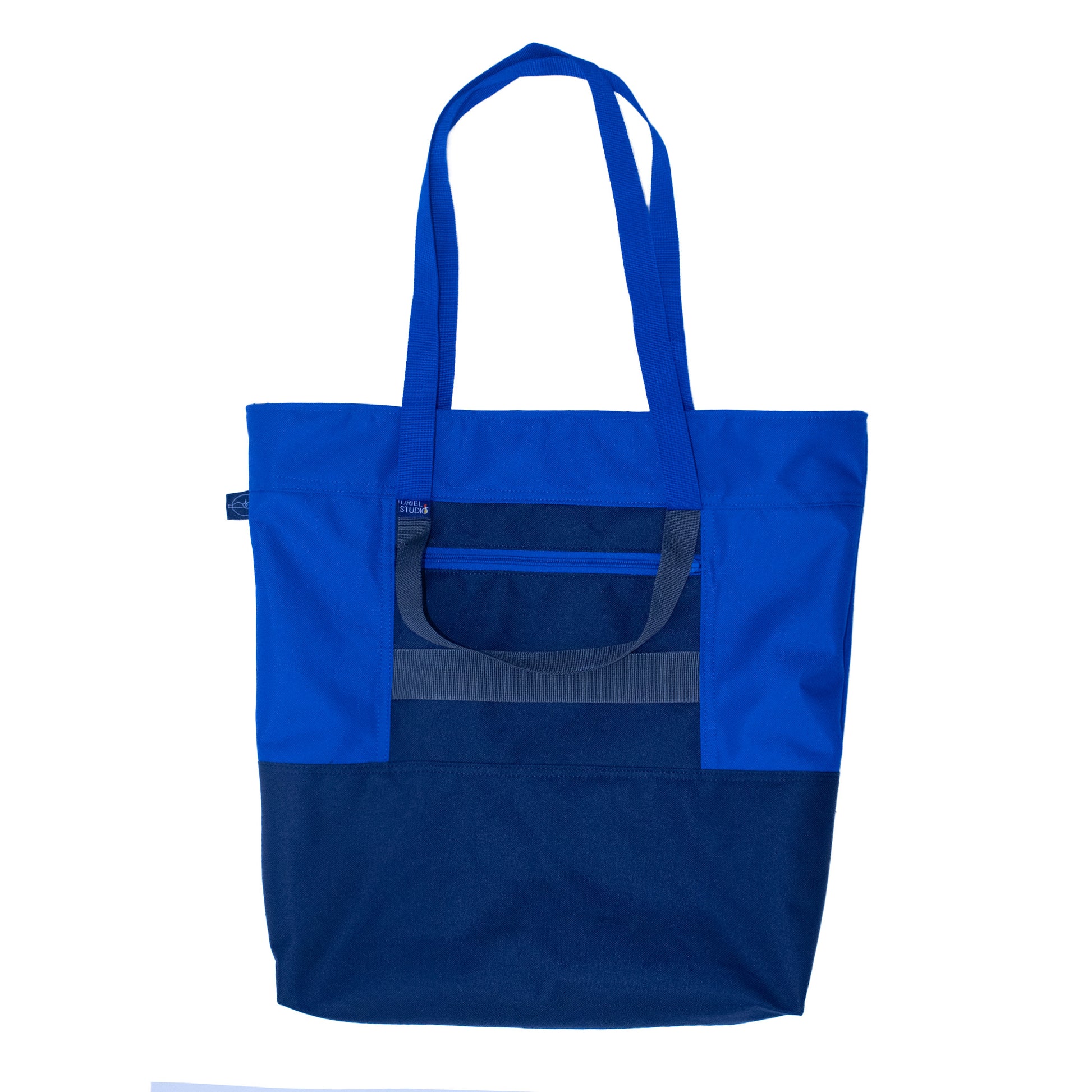 Cube Enlarged Shopper Bag Royal Blue- Navy - Uriel Studio