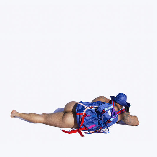 Nexus Oversized Backpack In Light Weight Royal Blue Ripstop - Uriel Studio