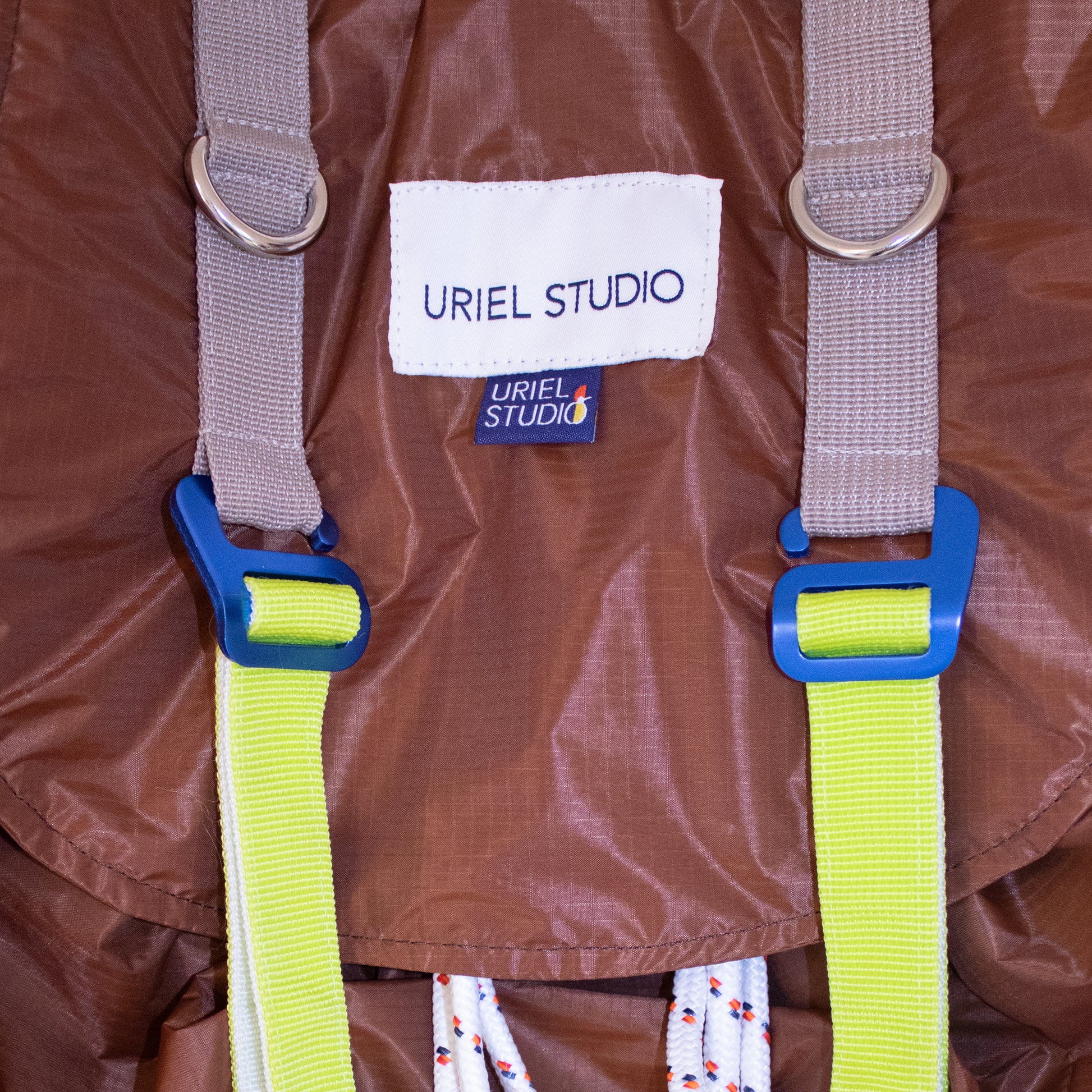 Nexus Oversized Backpack In Light Weight Brown Ripstop - Uriel Studio