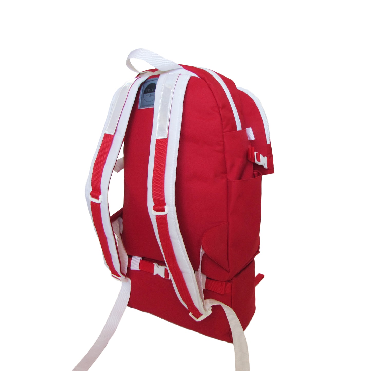 Triple Hill Top Backpack Red - Uriel Studio