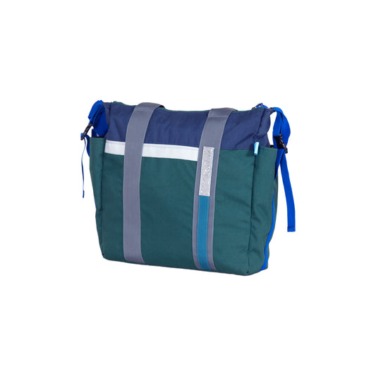 Triple weekender Backpack Green-Navy - Uriel Studio