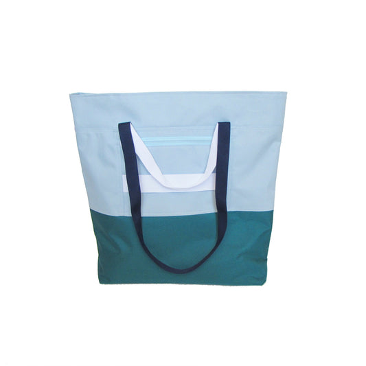 Cube Enlarged Shopper Sky-Aqua - Uriel Studio